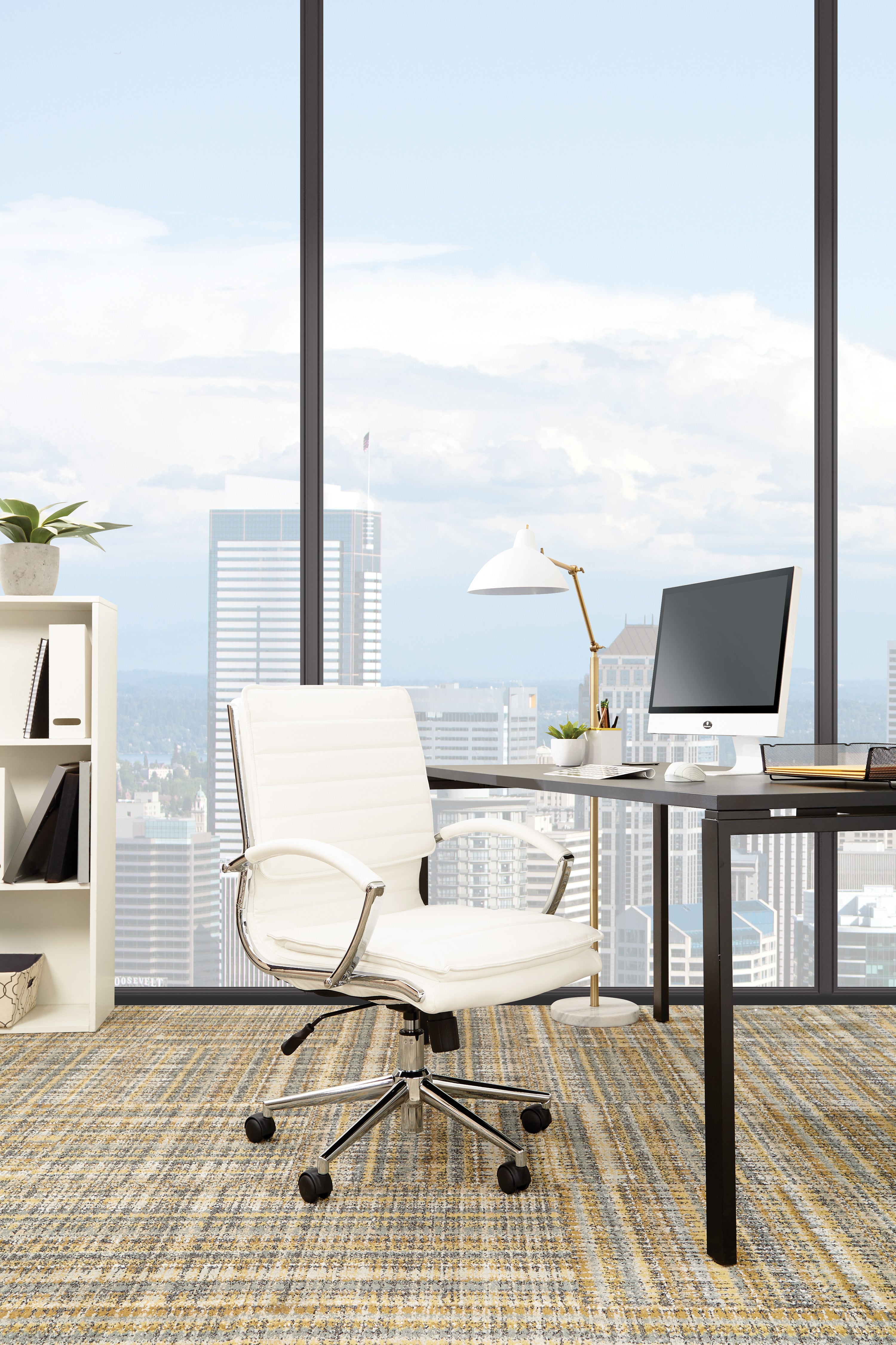 Mid Back Manager's Faux Lthr Chair